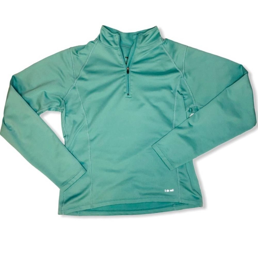 Hind Half Zip Pullover Athletic Jacket Turquoise Teal Size Small